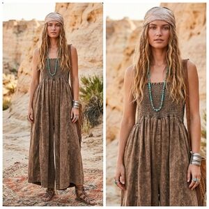 Oli & Hali Earthy Mineral Wash Jumpsuit